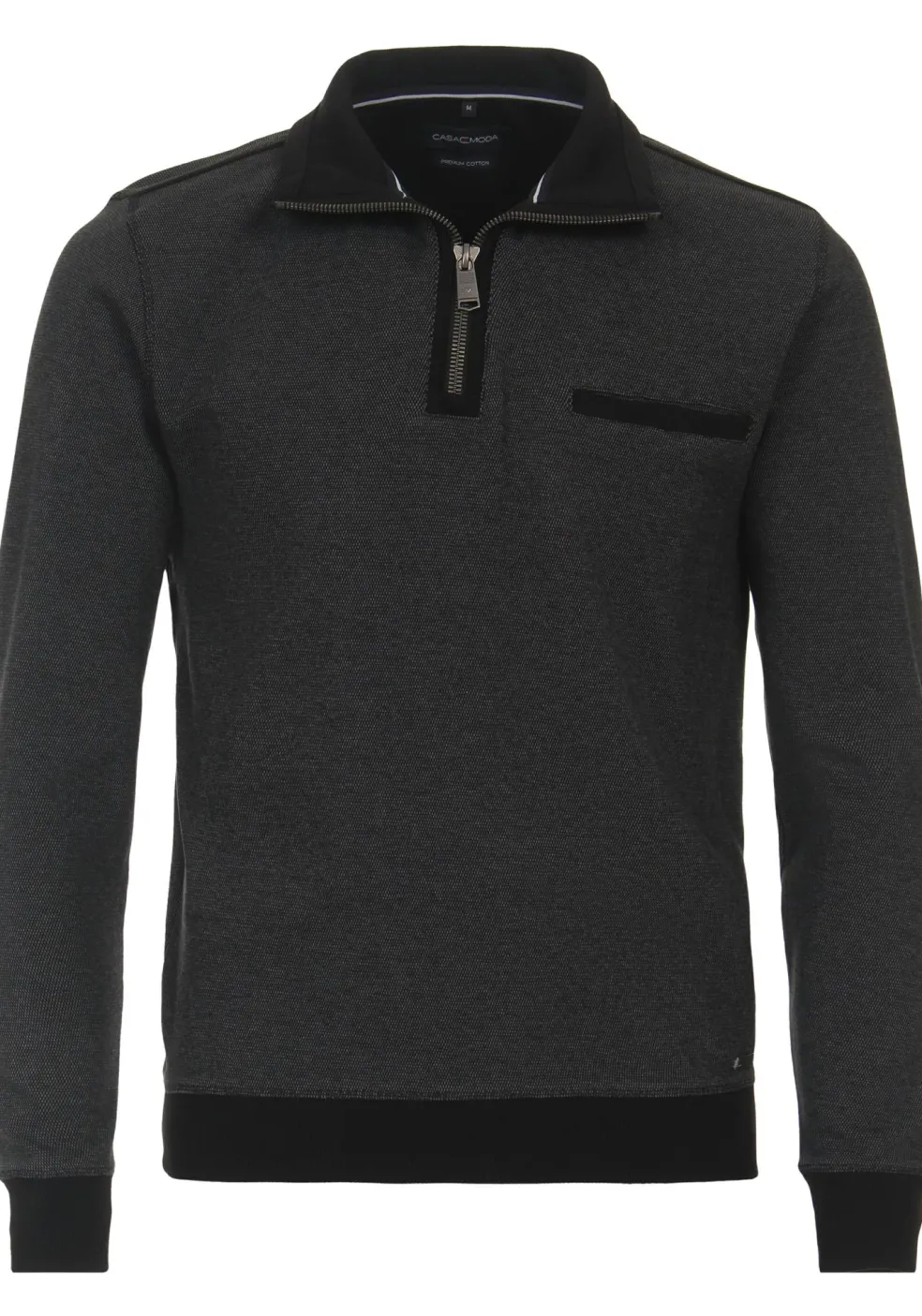 CASA MODA comfort fit schipperstrui, grijs melange
