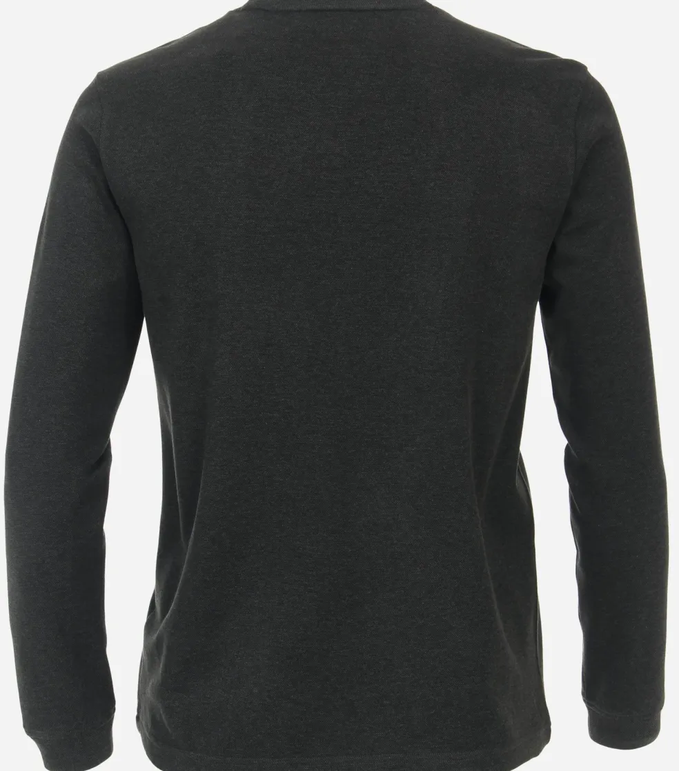CASA MODA comfort fit T-shirt lange mouw, grijs