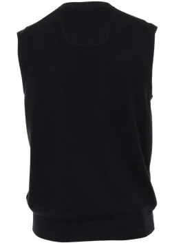 CASA MODA heren spencer katoen, V-hals, donkerblauw