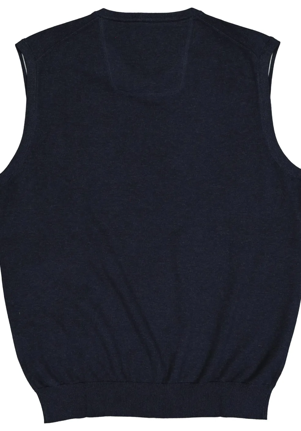 CASA MODA heren spencer katoen, V-hals, donkerblauw