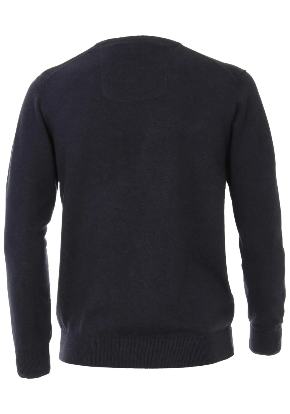 CASA MODA heren trui katoen, V-hals, marine blauw