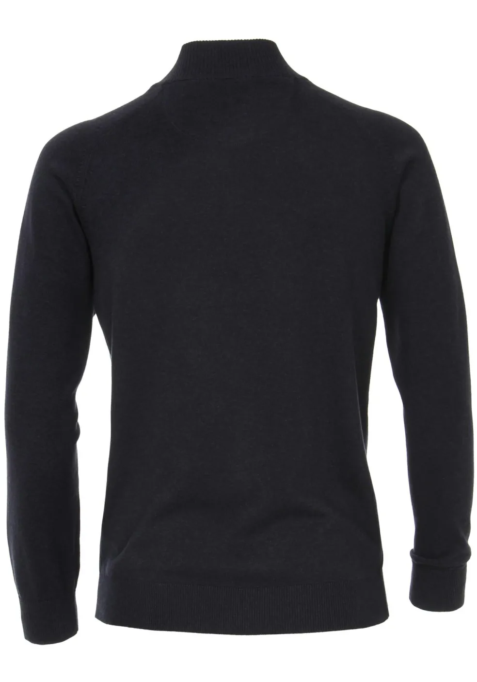 CASA MODA heren vest katoen, met rits, marine blauw