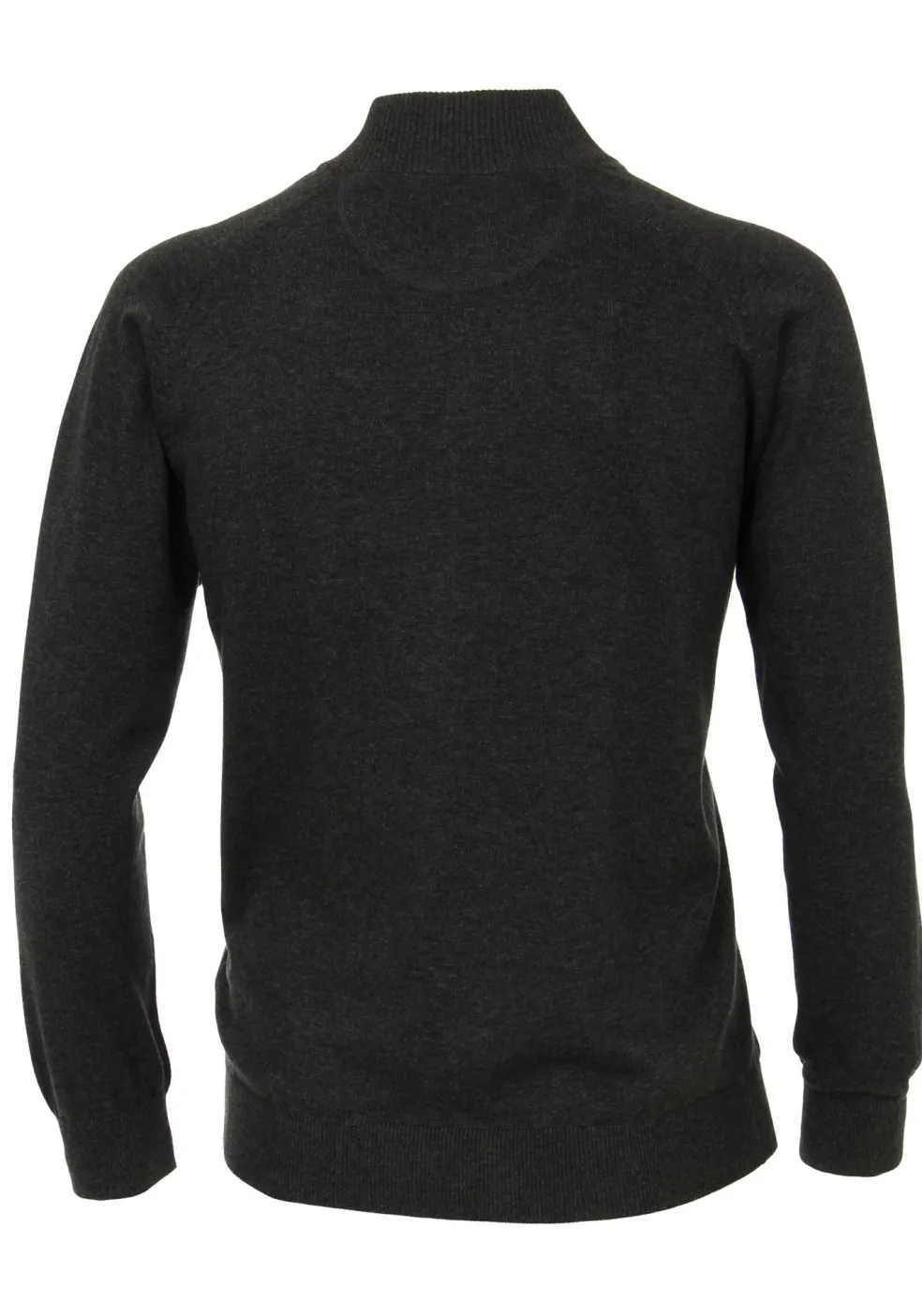 CASA MODA heren vest katoen, met rits, antraciet