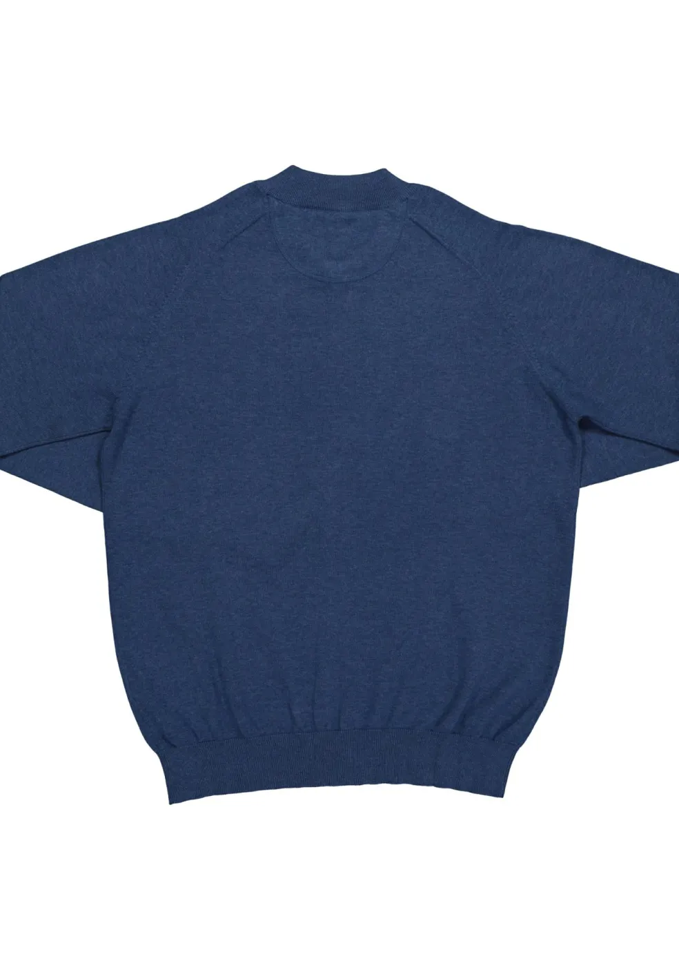 CASA MODA heren vest katoen, met rits, jeans blauw