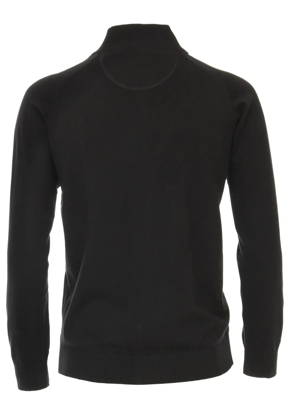 CASA MODA heren vest katoen, met rits, zwart