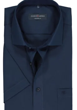 CASA MODA modern fit overhemd, korte mouw, donkerblauw