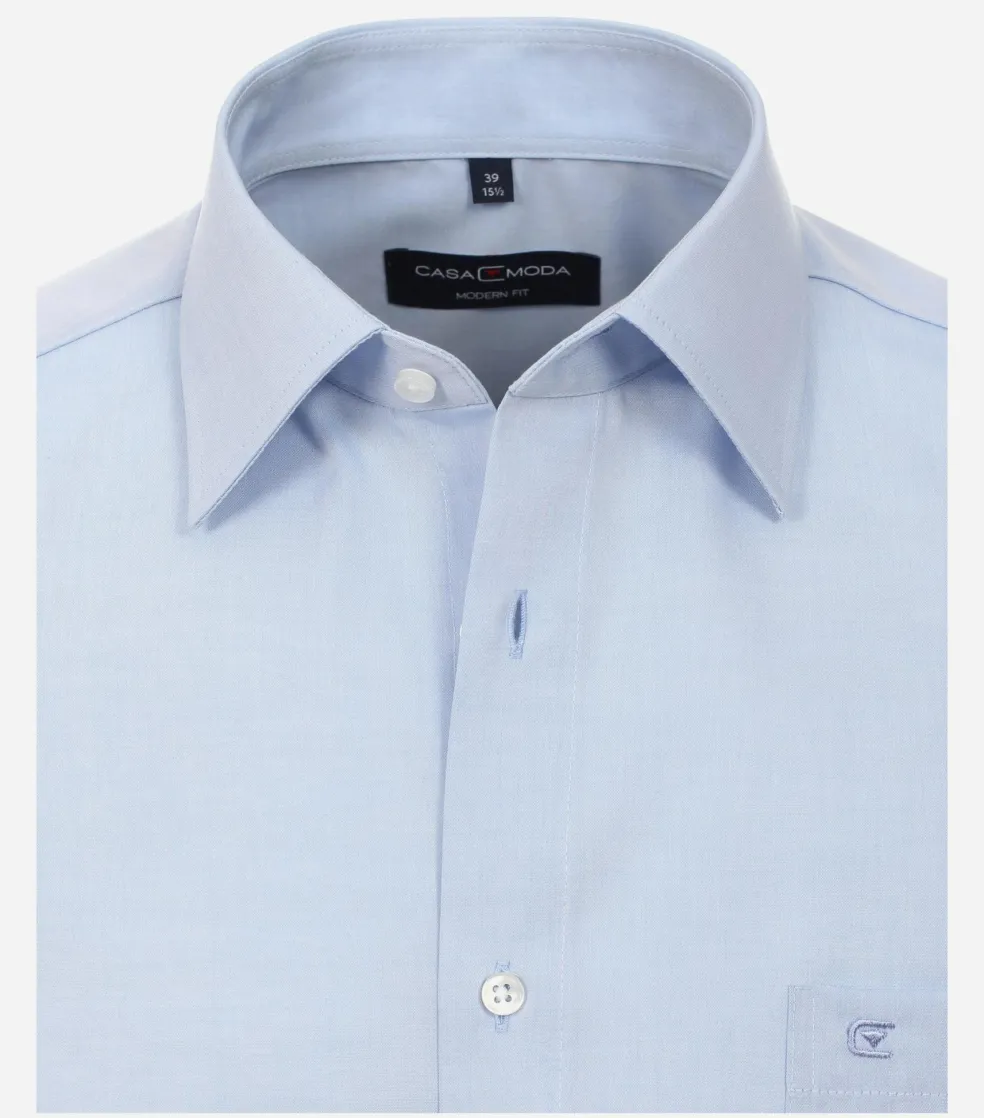 CASA MODA modern fit overhemd, popeline, blauw