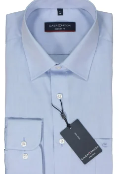 CASA MODA modern fit overhemd, popeline, blauw