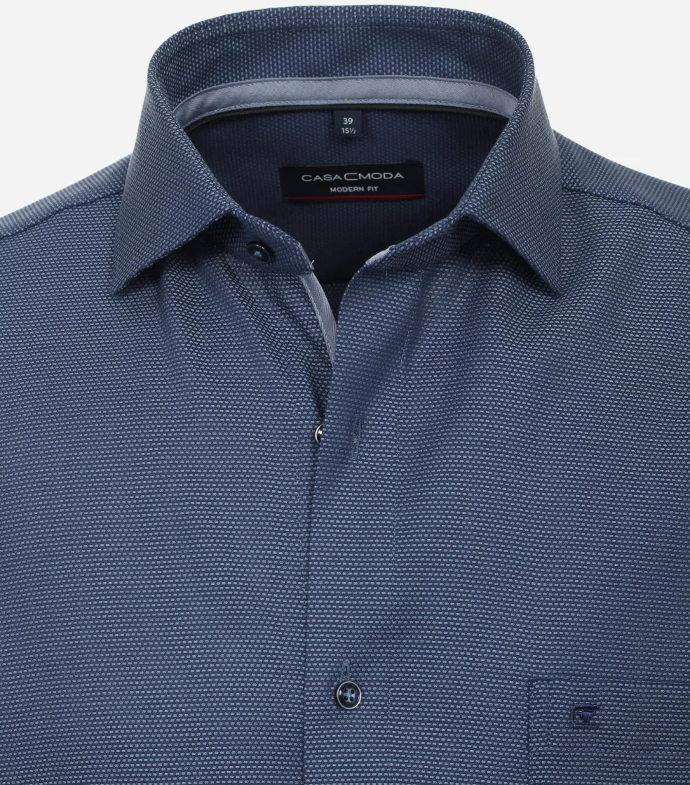 CASA MODA modern fit overhemd, dobby, blauw