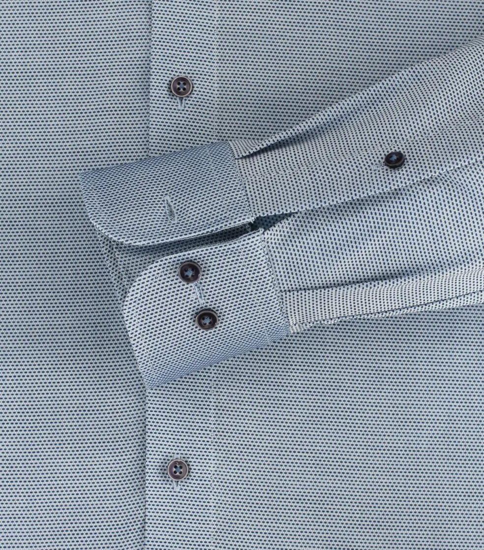 CASA MODA modern fit overhemd, dobby, blauw