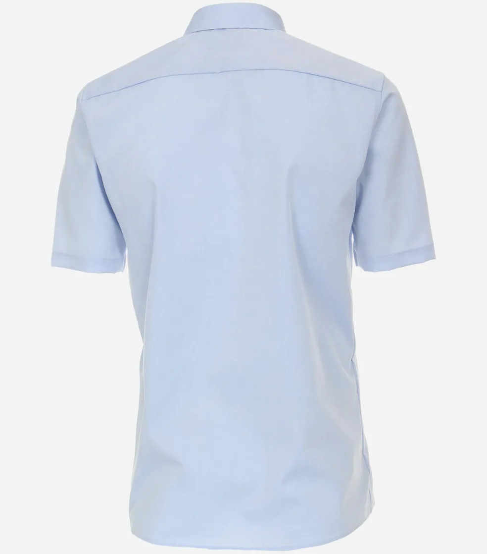 CASA MODA modern fit overhemd, korte mouw, popeline, blauw