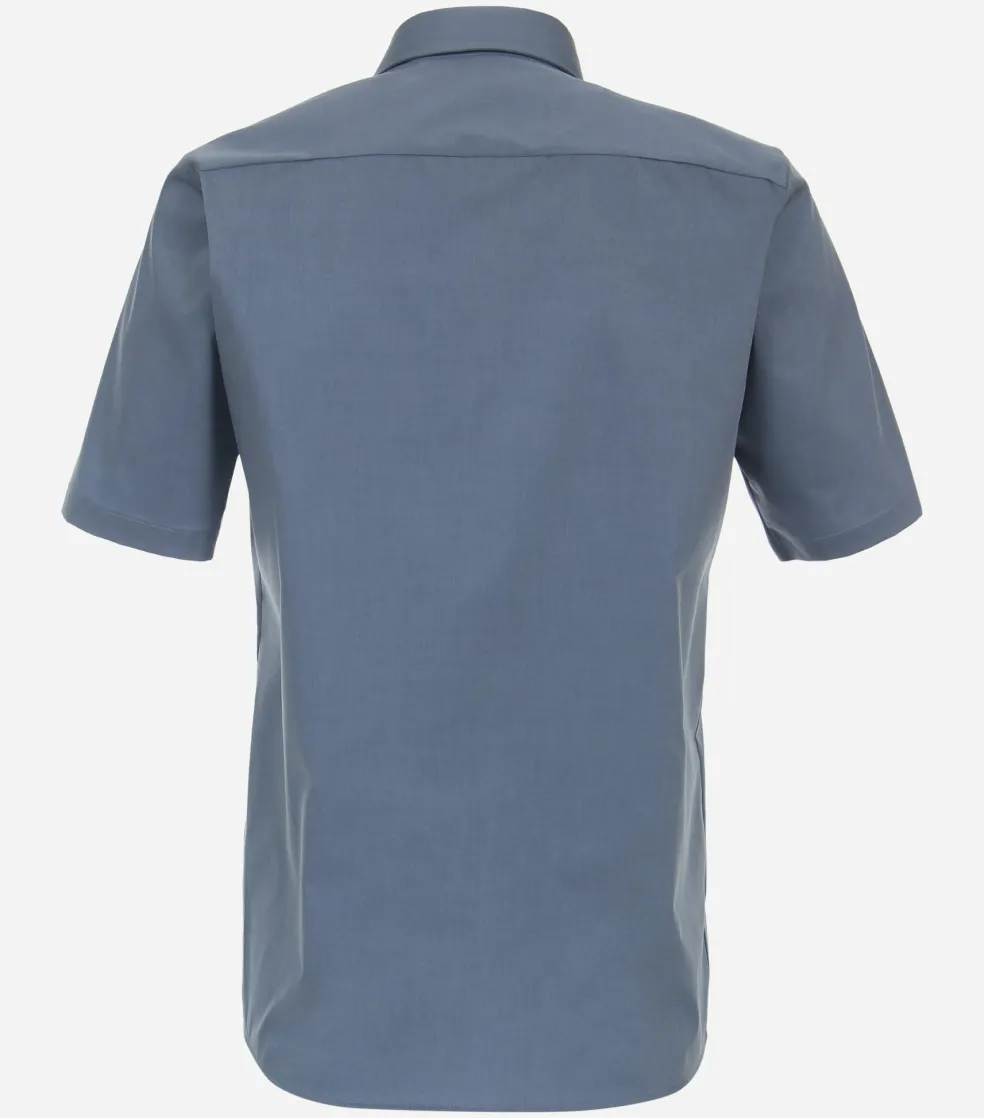 CASA MODA modern fit overhemd, korte mouw, popeline, blauw
