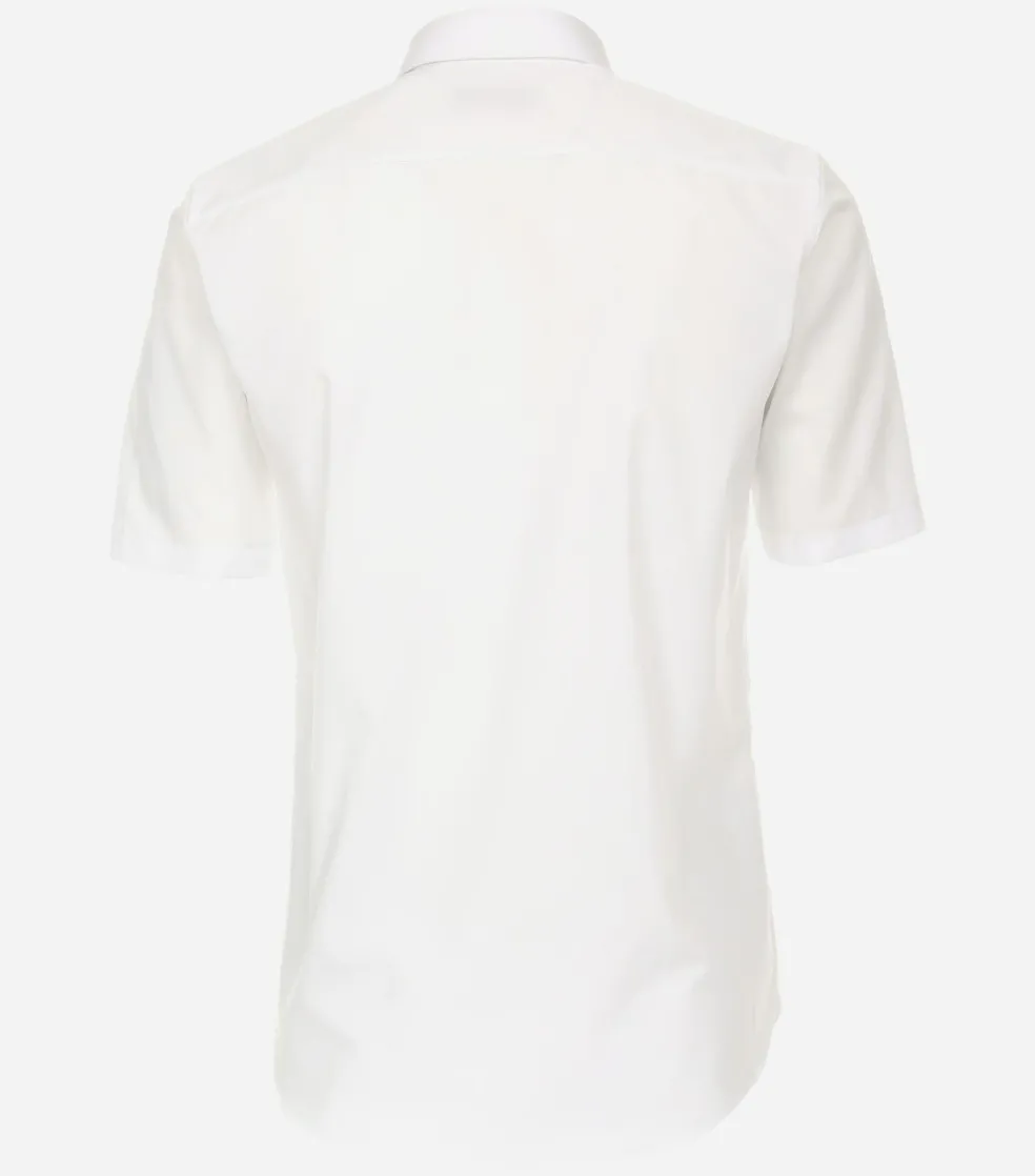 CASA MODA modern fit overhemd, korte mouw, popeline, wit