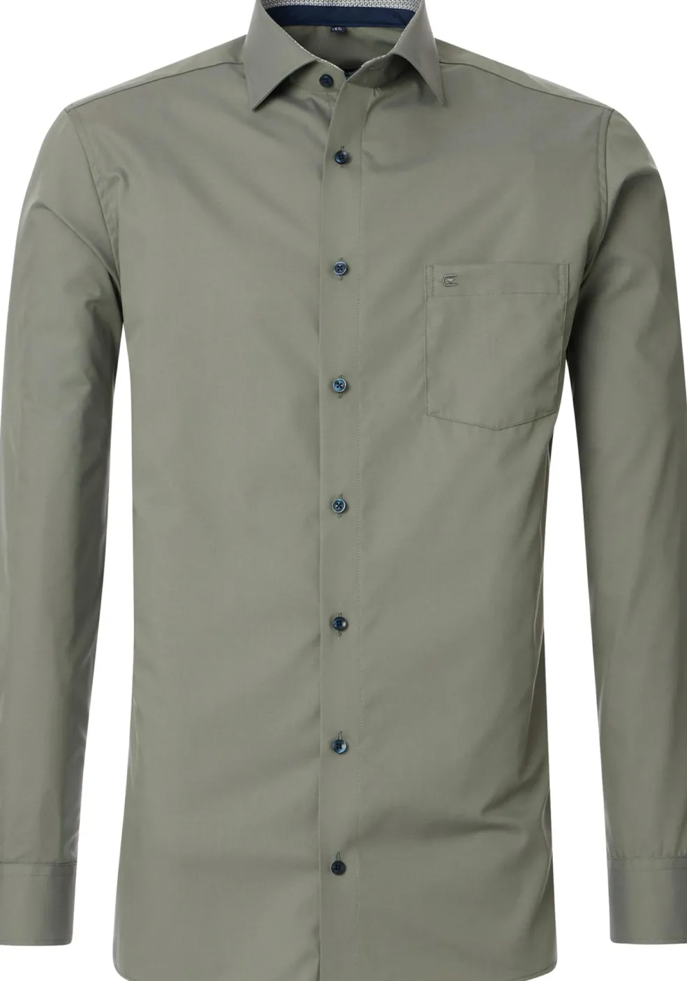 CASA MODA modern fit overhemd, popeline, groen