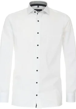 CASA MODA modern fit overhemd, popeline, wit