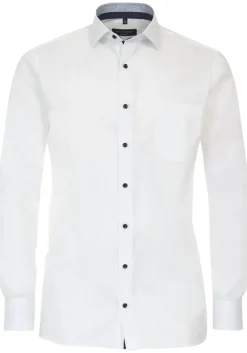 CASA MODA modern fit overhemd, popeline, wit