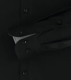 CASA MODA modern fit overhemd, popeline, zwart