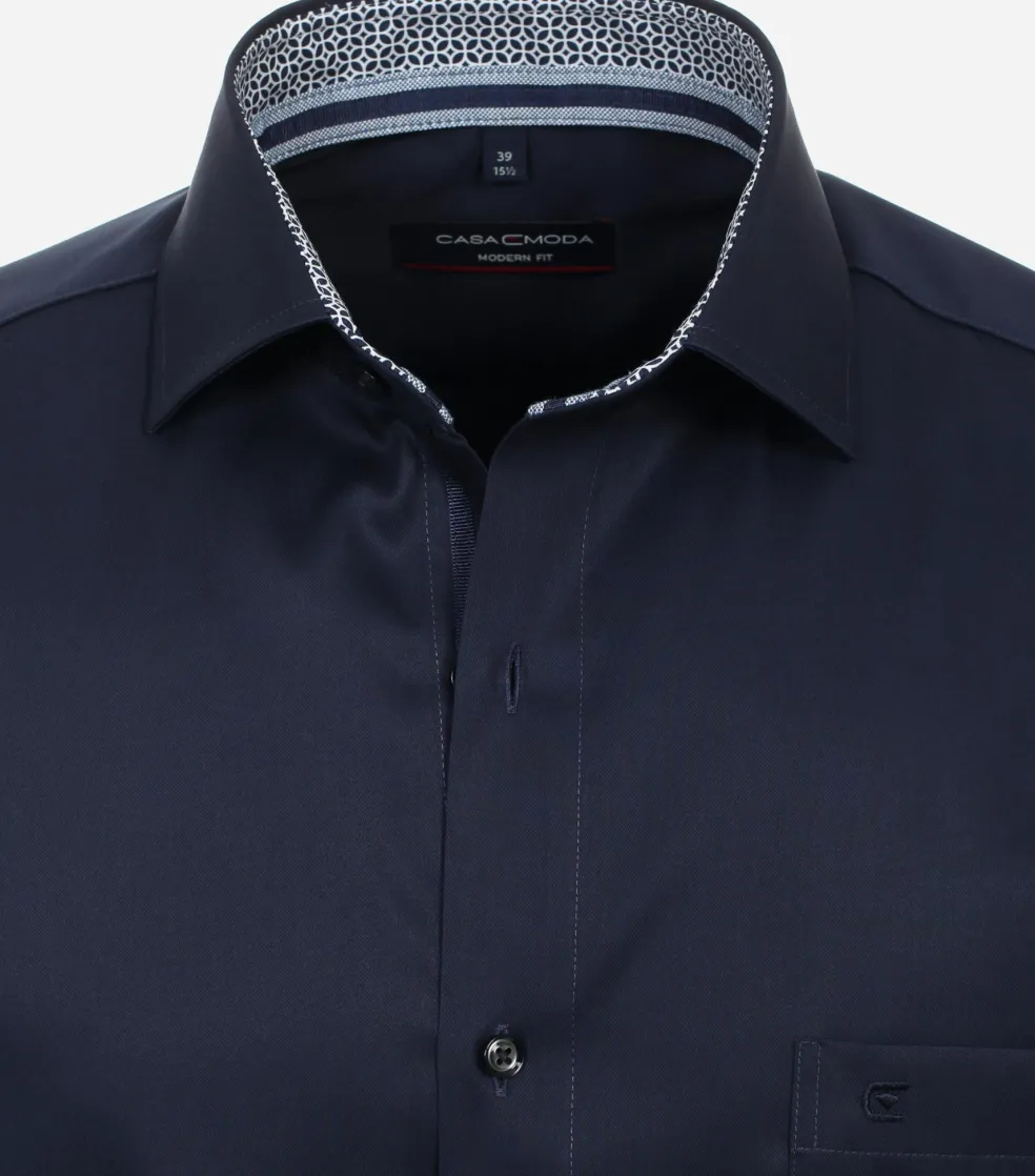 CASA MODA modern fit overhemd, twill, blauw