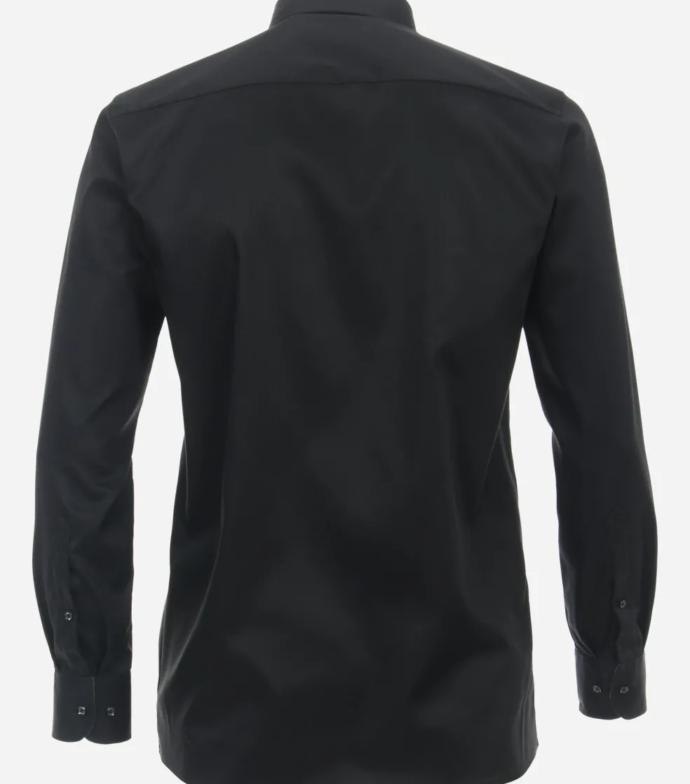 CASA MODA modern fit overhemd, twill, zwart