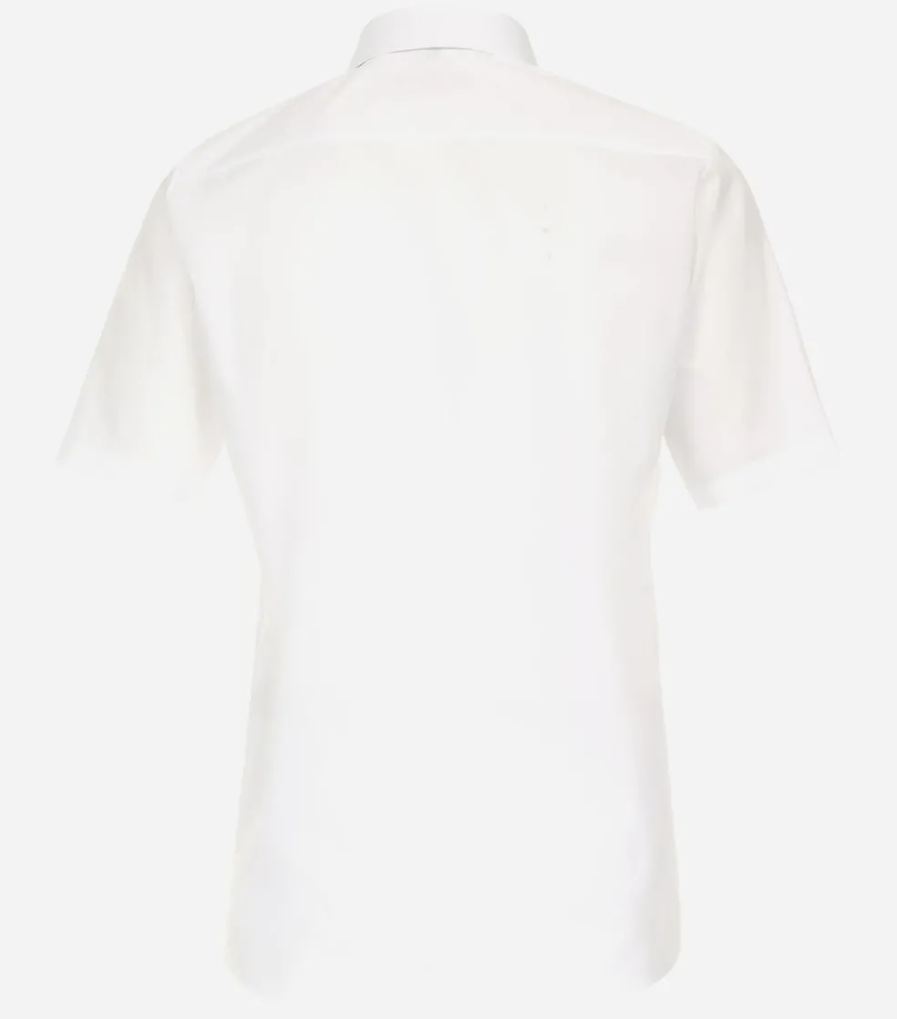 CASA MODA modern fit overhemd, korte mouw, popeline, wit