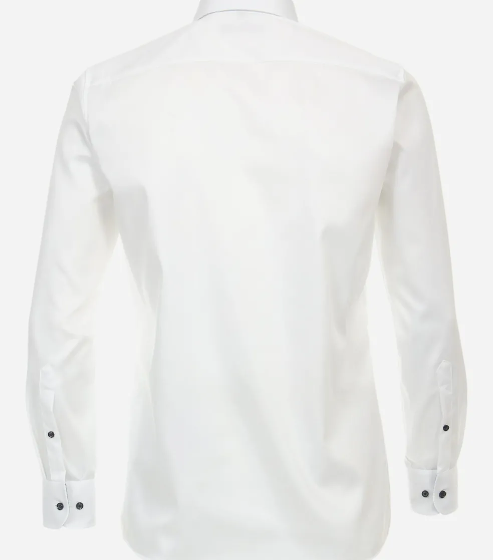 CASA MODA modern fit overhemd, twill, wit