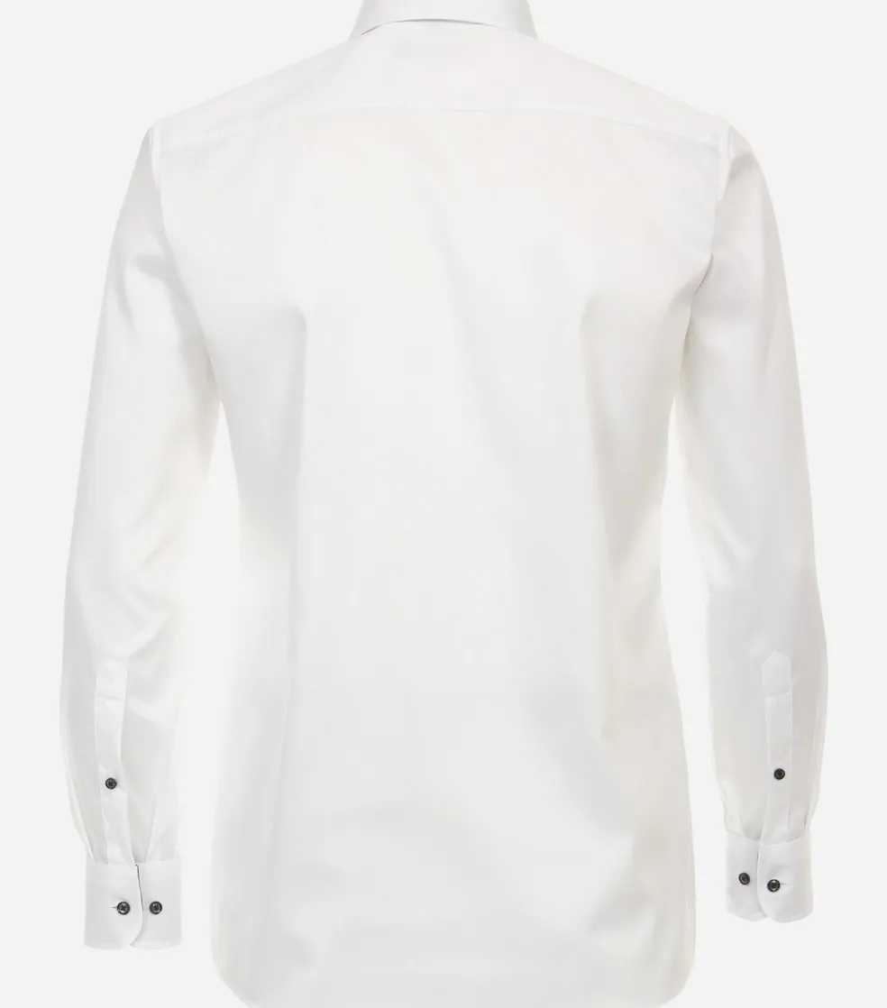 CASA MODA modern fit overhemd, twill, wit