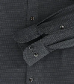 CASA MODA modern fit overhemd, dobby, antraciet