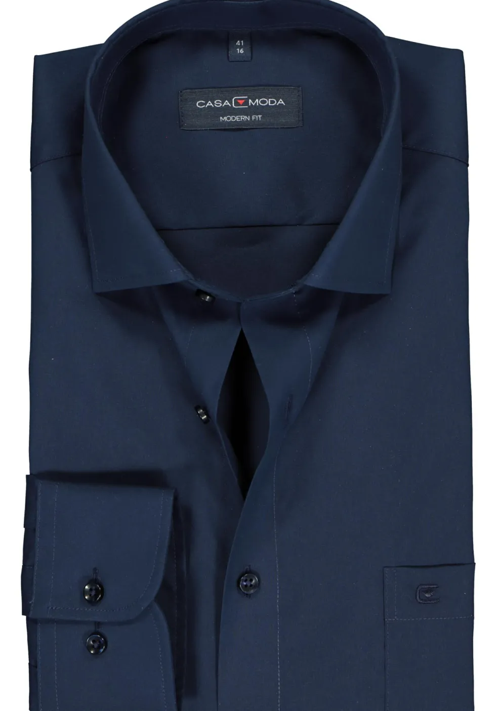 CASA MODA modern fit overhemd, marine blauw
