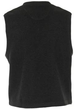 CASA MODA mouwloos heren vest katoen, antraciet