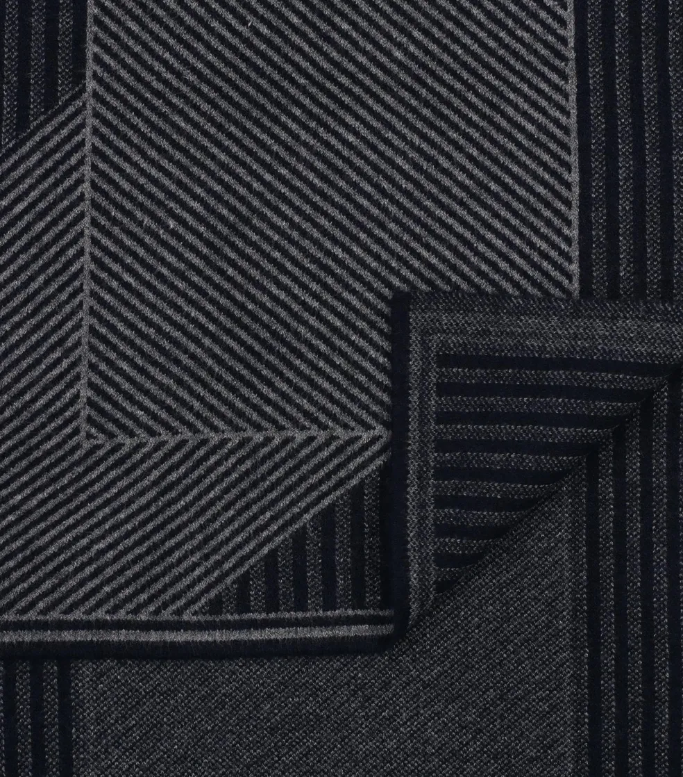 CASA MODA sjaal, blauw dessin