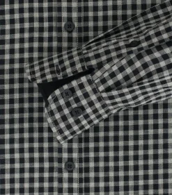 CASA MODA Sport casual fit overhemd, flanel, blauw geruit
