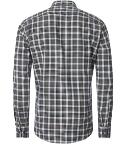 CASA MODA Sport casual fit overhemd, twill, blauw geruit