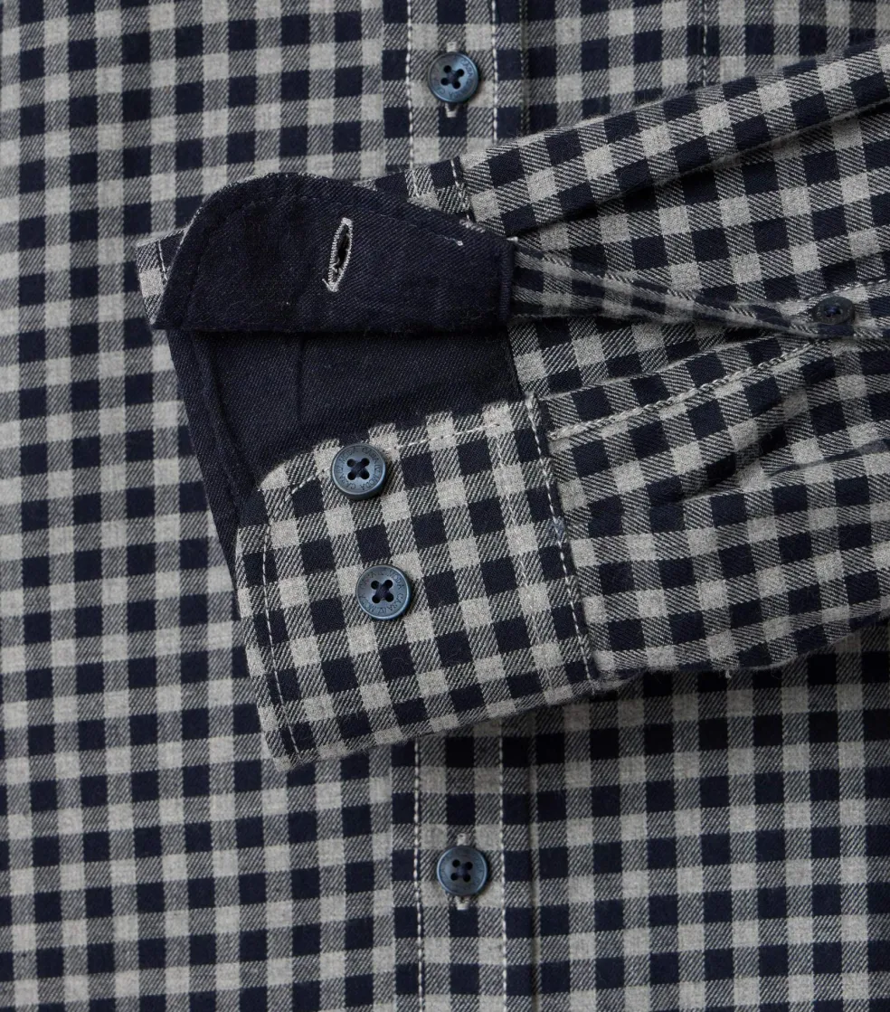 CASA MODA Sport casual fit overhemd, twill, blauw geruit