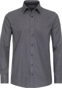 CASA MODA Sport comfort fit overhemd, flanel, bruin dessin