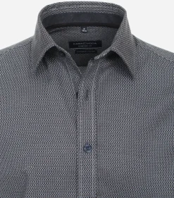 CASA MODA Sport comfort fit overhemd, flanel, bruin dessin