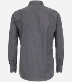 CASA MODA Sport comfort fit overhemd, flanel, bruin dessin