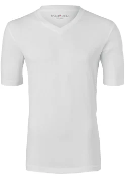 CASA MODA T-shirts (2-pack), V-neck, wit