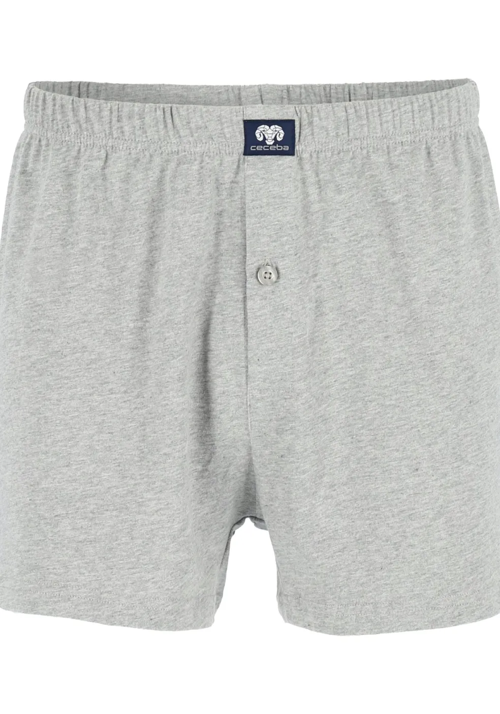 Ceceba heren boxershorts wijd (2-pack), grijs en blauw