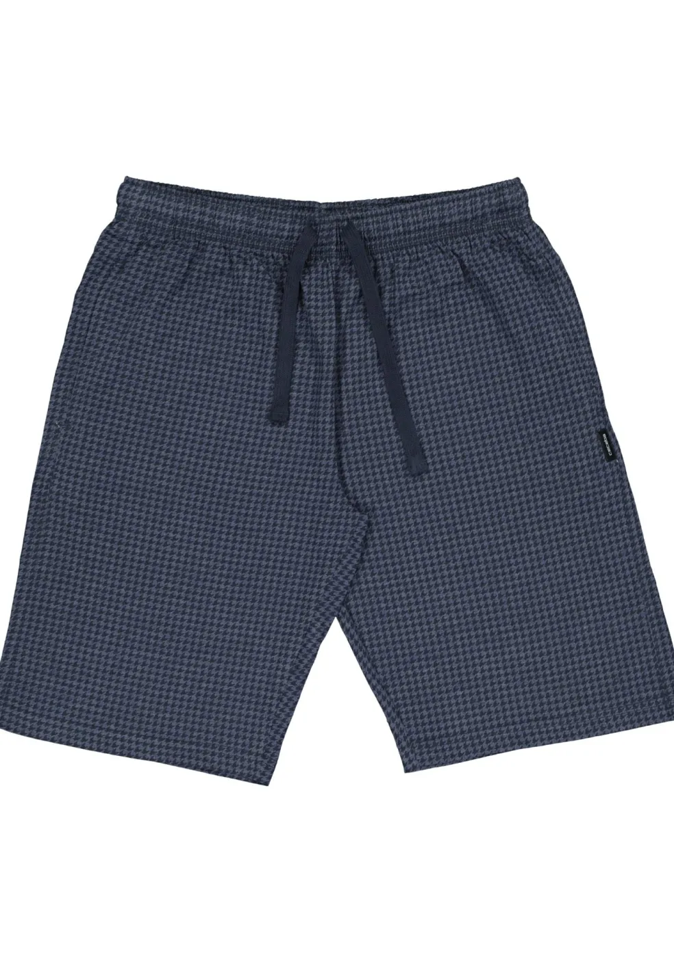Ceceba heren pyjamabroek kort, blauw pied de poule