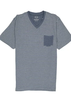 Ceceba heren shortama, blauw met wit gestreept