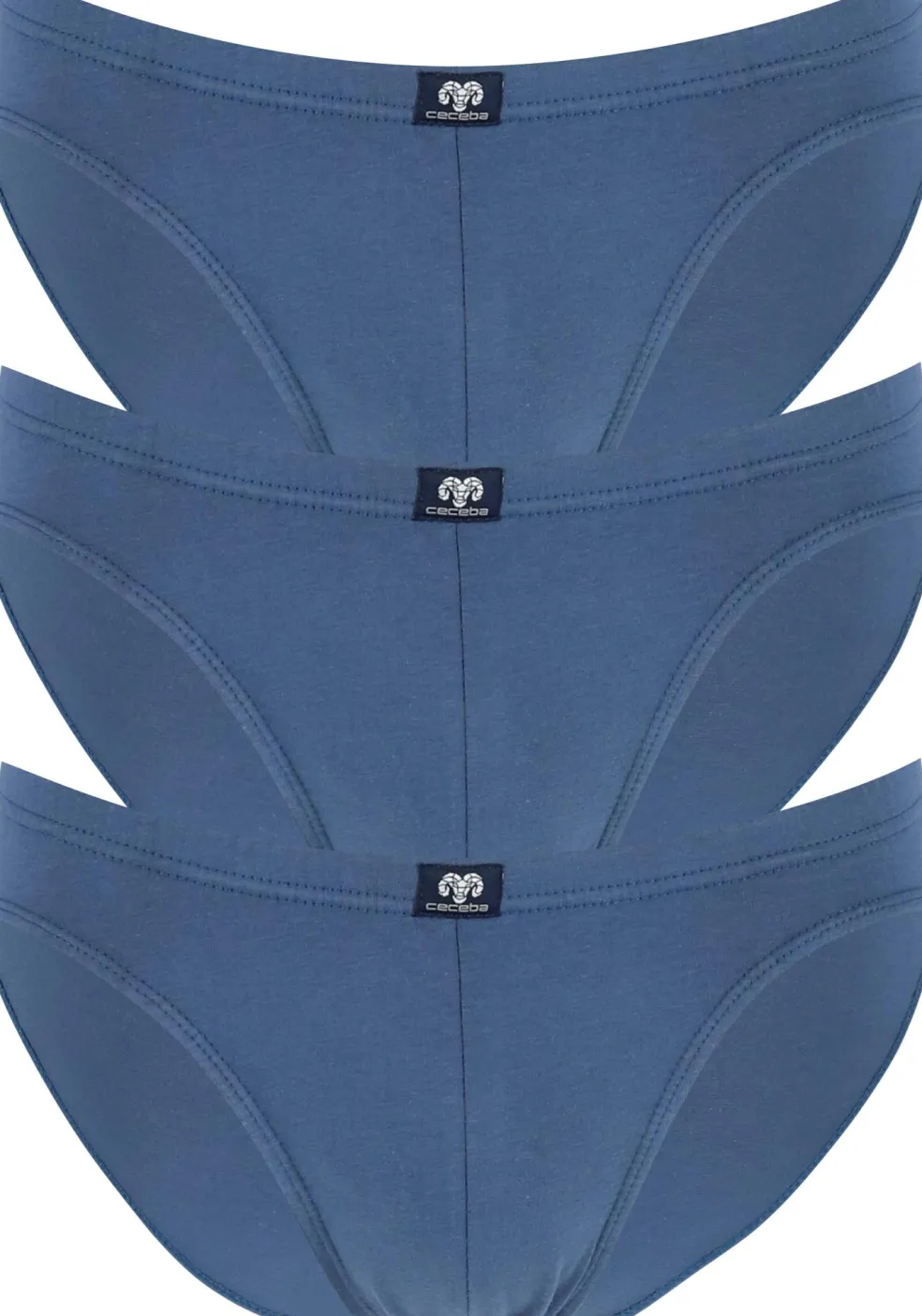 Ceceba heren slips buikmodel (3-pack), blauw