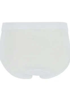 Ceceba heren slips met gulp, fijnrib (2-pack), wit