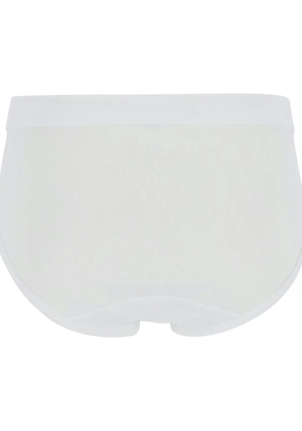 Ceceba heren slips met gulp, fijnrib (2-pack), wit