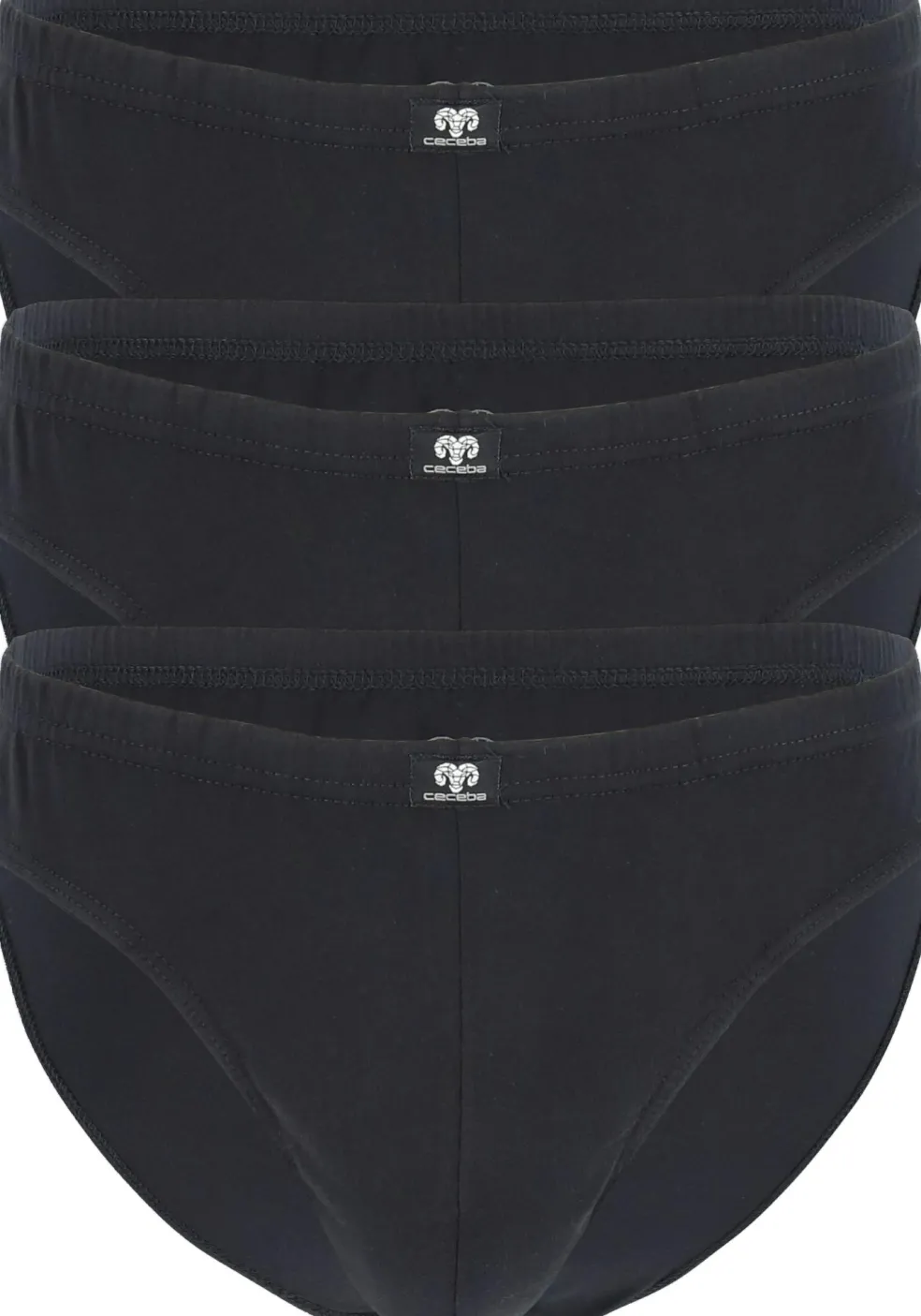 Ceceba heren slips (3-pack), zwart