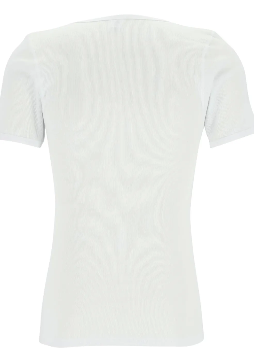 Ceceba heren T-shirt dubbelrib regular fit (1-pack), O-hals, wit