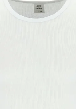 Ceceba heren T-shirt dubbelrib regular fit (1-pack), O-hals, wit