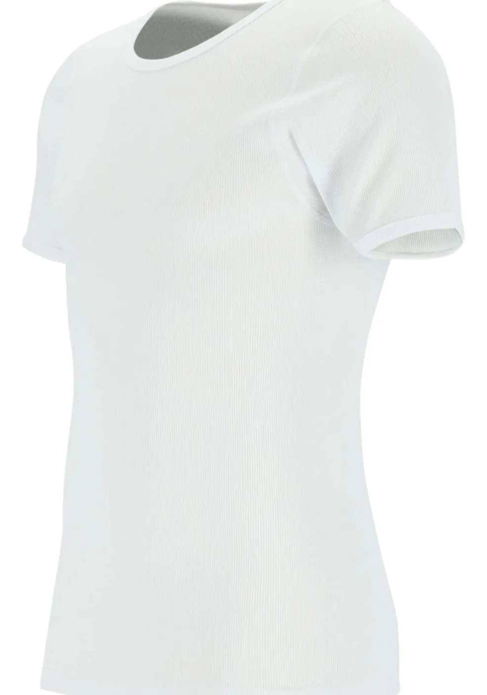 Ceceba heren T-shirt dubbelrib regular fit (1-pack), O-hals, wit