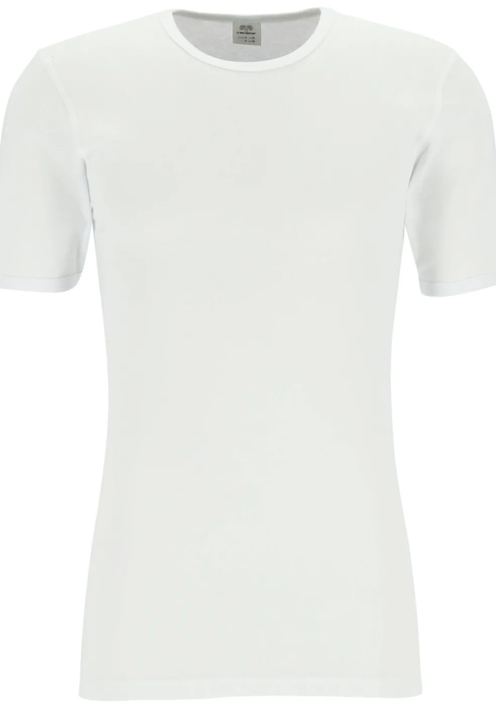 Ceceba heren T-shirt fijnrib regular fit (1-pack), O-hals, wit
