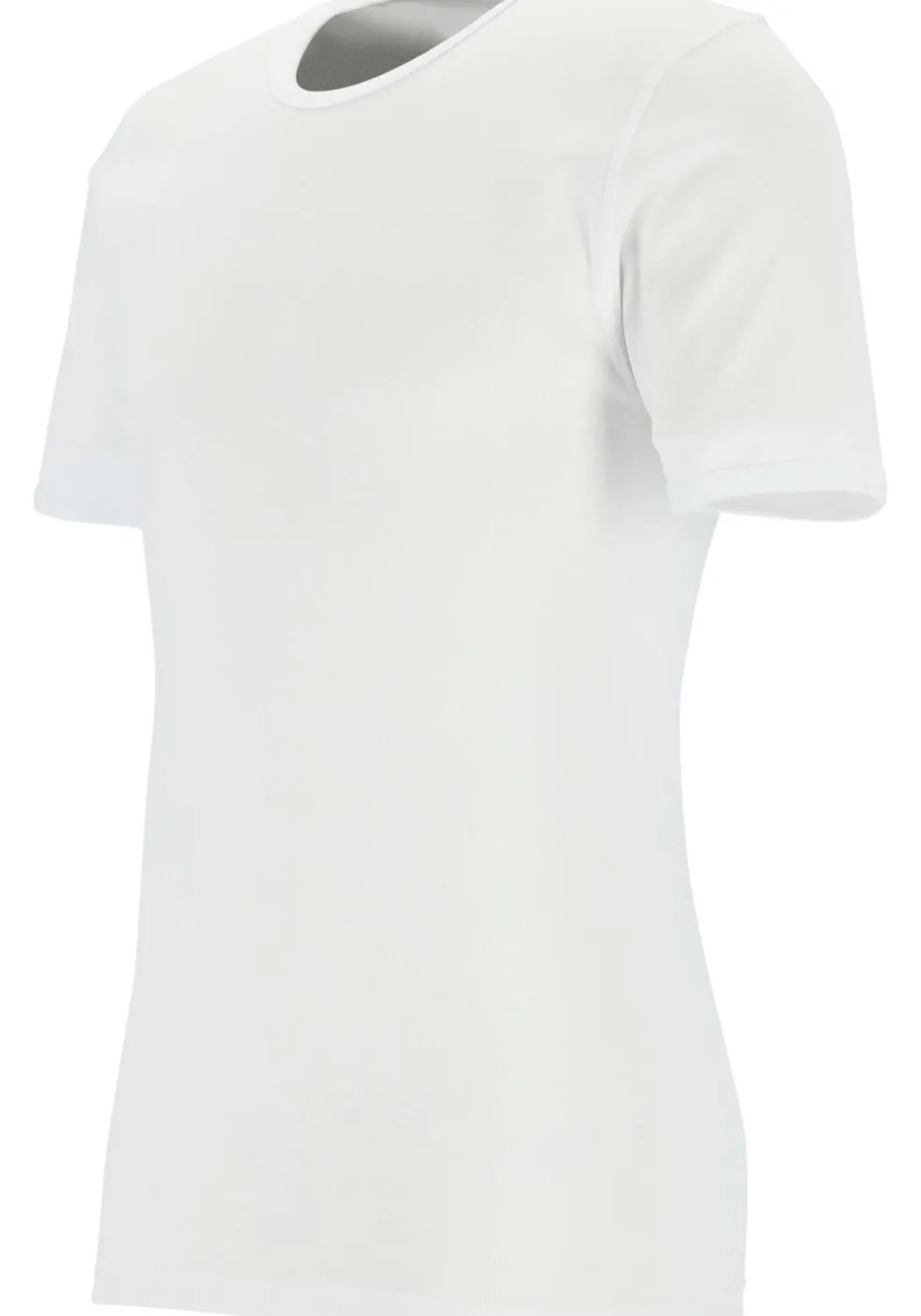 Ceceba heren T-shirt fijnrib regular fit (1-pack), O-hals, wit