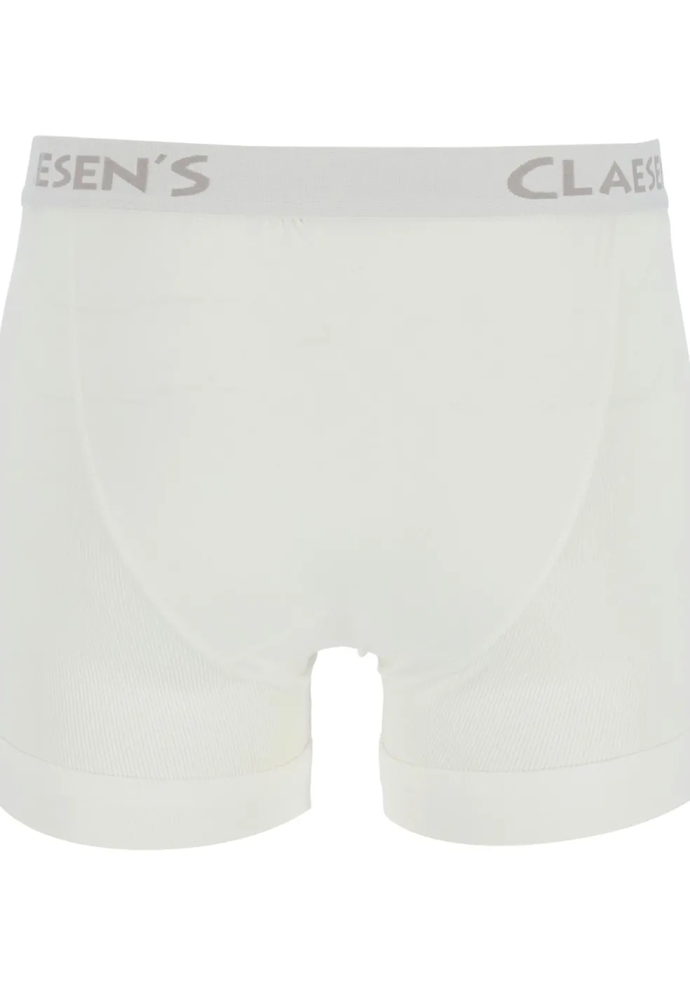 Claesen's Basics boxers (2-pack), retro rib heren boxers met gulp, wit